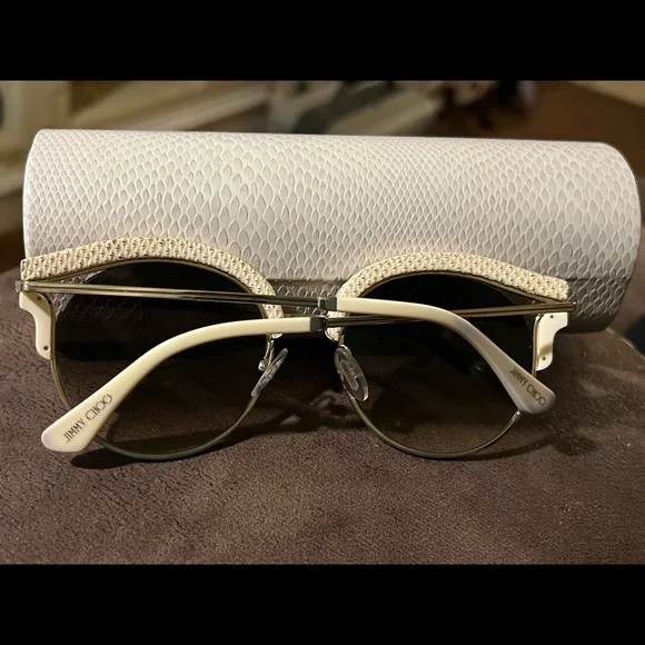 high end Jimmy Choo sun glasses. case, cloth,
pouch 
100% AUTHENTIC! - Picture 4 of 12